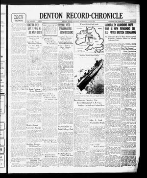 Denton Record-Chronicle (Denton, Tex.), Vol. 38, No. 251, Ed. 1 Saturday, June 3, 1939