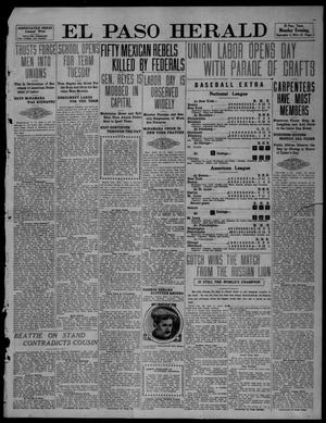 Primary view of object titled 'El Paso Herald (El Paso, Tex.), Ed. 1, Monday, September 4, 1911'.