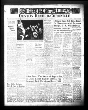 Denton Record-Chronicle (Denton, Tex.), Vol. 43, No. 113, Ed. 1 Monday, December 24, 1945