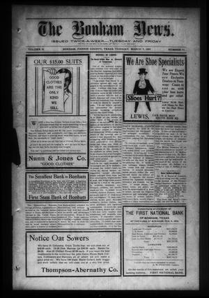 The Bonham News. (Bonham, Tex.), Vol. 43, No. 91, Ed. 1 Tuesday, March 9, 1909