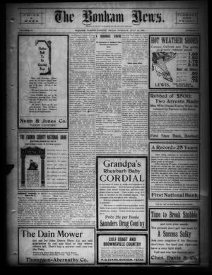 The Bonham News. (Bonham, Tex.), Vol. 44, No. 25, Ed. 1 Tuesday, July 20, 1909