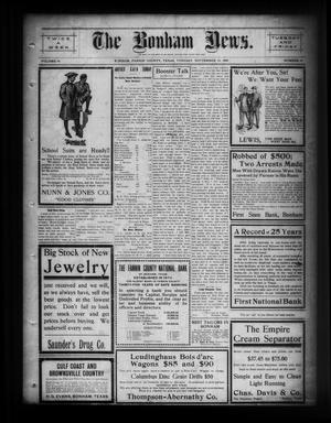 The Bonham News. (Bonham, Tex.), Vol. 44, No. 41, Ed. 1 Tuesday, September 14, 1909