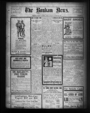 The Bonham News. (Bonham, Tex.), Vol. 44, No. 52, Ed. 1 Friday, October 22, 1909