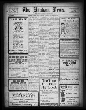 The Bonham News. (Bonham, Tex.), Vol. 44, No. 61, Ed. 1 Tuesday, November 23, 1909