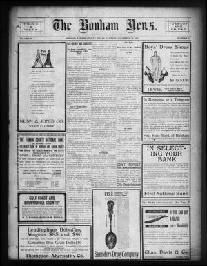 The Bonham News. (Bonham, Tex.), Vol. 44, No. 63, Ed. 1 Tuesday, November 30, 1909