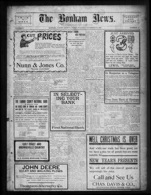The Bonham News. (Bonham, Tex.), Vol. 44, No. 70, Ed. 1 Tuesday, December 28, 1909