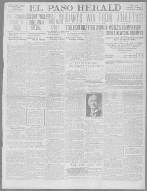 Primary view of object titled 'El Paso Herald (El Paso, Tex.), Ed. 1, Saturday, October 14, 1911'.