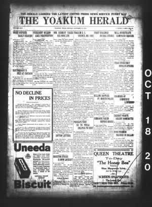 The Yoakum Herald (Yoakum, Tex.), Vol. 25, No. 85, Ed. 1 Monday, October 18, 1920