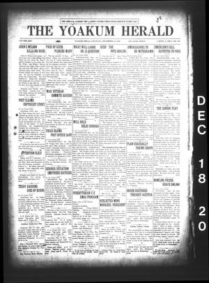 Primary view of object titled 'The Yoakum Herald (Yoakum, Tex.), Vol. 25, No. 136, Ed. 1 Saturday, December 18, 1920'.