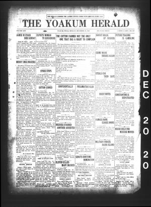 The Yoakum Herald (Yoakum, Tex.), Vol. 25, No. 137, Ed. 1 Monday, December 20, 1920