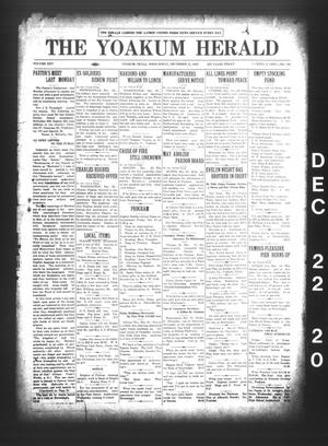 The Yoakum Herald (Yoakum, Tex.), Vol. 25, No. 139, Ed. 1 Wednesday, December 22, 1920