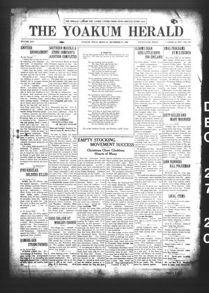 The Yoakum Herald (Yoakum, Tex.), Vol. 25, No. 142, Ed. 1 Monday, December 27, 1920