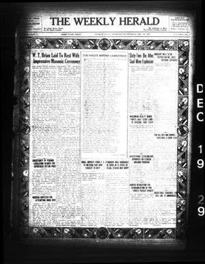 The Weekly Herald (Yoakum, Tex.),, Vol. 33, No. 38, Ed. 1 Thursday, December 19, 1929