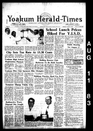 Yoakum Herald-Times (Yoakum, Tex.), Vol. 91, No. 62, Ed. 1 Thursday, August 11, 1983
