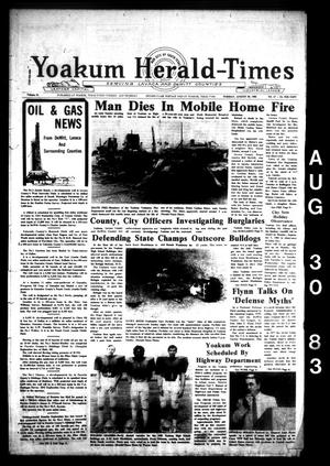 Yoakum Herald-Times (Yoakum, Tex.), Vol. 91, No. 67, Ed. 1 Tuesday, August 30, 1983