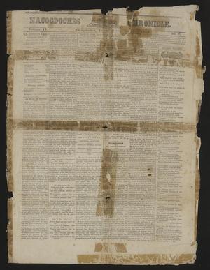 Primary view of object titled 'Nacogdoches Chronicle. (Nacogdoches, Tex.), Vol. 11, No. 8, Ed. 1 Saturday, March 23, 1867'.