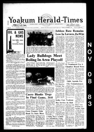 Yoakum Herald-Times (Yoakum, Tex.), Vol. 91, No. 86, Ed. 1 Tuesday, November 8, 1983