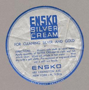 [Label for Ensko Silver Cream]