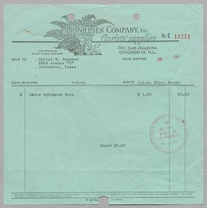 [Invoice for Bales of Sphagnum Moss, July 1961]