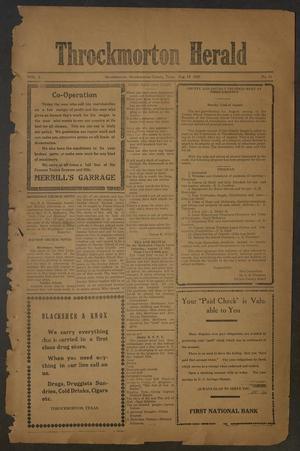 Throckmorton Herald (Throckmorton, Tex.), Vol. 1, No. 51, Ed. 1 Friday, August 12, 1921