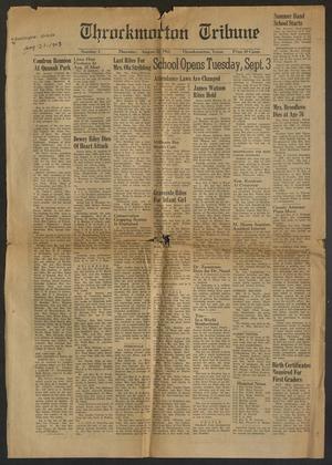 Primary view of object titled 'Throckmorton Tribune (Throckmorton, Tex.), Vol. [76], No. 1, Ed. 1 Thursday, August 22, 1963'.