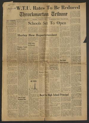 Primary view of object titled 'Throckmorton Tribune (Throckmorton, Tex.), Vol. 76, No. 54, Ed. 1 Thursday, August 27, 1964'.