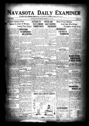Navasota Daily Examiner (Navasota, Tex.), Vol. 32, No. 205, Ed. 1 Wednesday, October 9, 1929
