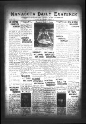 Primary view of object titled 'Navasota Daily Examiner (Navasota, Tex.), Vol. 34, No. 163, Ed. 1 Saturday, August 20, 1932'.
