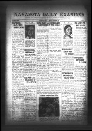 Navasota Daily Examiner (Navasota, Tex.), Vol. 34, No. 168, Ed. 1 Friday, August 26, 1932