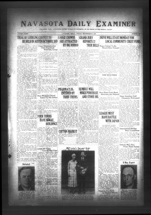 Navasota Daily Examiner (Navasota, Tex.), Vol. 34, No. 192, Ed. 1 Friday, September 23, 1932
