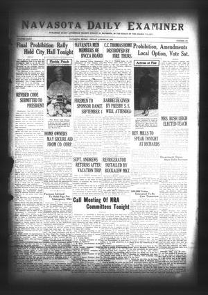Navasota Daily Examiner (Navasota, Tex.), Vol. 35, No. 167, Ed. 1 Friday, August 25, 1933