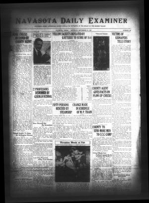 Navasota Daily Examiner (Navasota, Tex.), Vol. [35], No. 198, Ed. 1 Saturday, September 30, 1933
