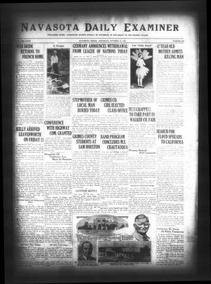Navasota Daily Examiner (Navasota, Tex.), Vol. 35, No. 210, Ed. 1 Saturday, October 14, 1933