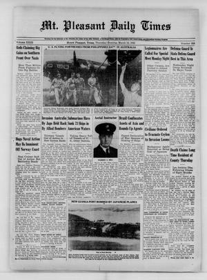 Mt. Pleasant Daily Times (Mount Pleasant, Tex.), Vol. 23, No. 310, Ed. 1 Thursday, March 12, 1942