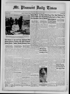 Mt. Pleasant Daily Times (Mount Pleasant, Tex.), Vol. 24, No. 59, Ed. 1 Thursday, May 21, 1942