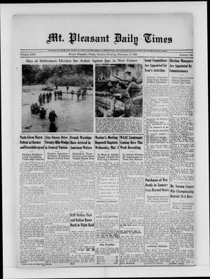 Mt. Pleasant Daily Times (Mount Pleasant, Tex.), Vol. 24, No. 285, Ed. 1 Monday, February 15, 1943