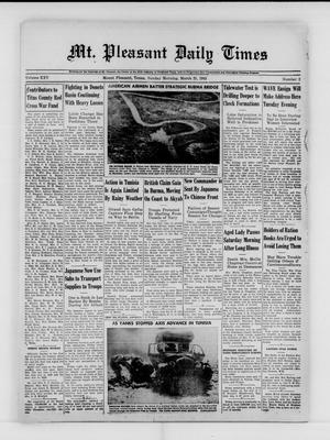 Mt. Pleasant Daily Times (Mount Pleasant, Tex.), Vol. 25, No. 2, Ed. 1 Sunday, March 21, 1943