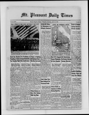 Mt. Pleasant Daily Times (Mount Pleasant, Tex.), Vol. 25, No. 29, Ed. 1 Wednesday, April 21, 1943