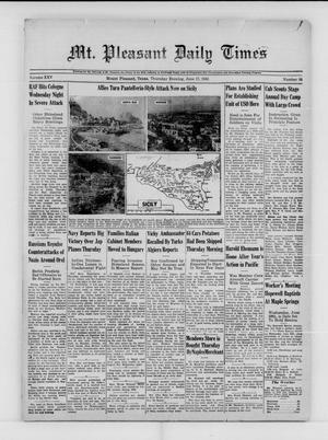 Mt. Pleasant Daily Times (Mount Pleasant, Tex.), Vol. 25, No. 84, Ed. 1 Thursday, June 17, 1943