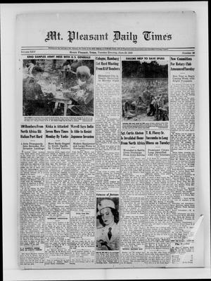Mt. Pleasant Daily Times (Mount Pleasant, Tex.), Vol. 25, No. 88, Ed. 1 Tuesday, June 29, 1943
