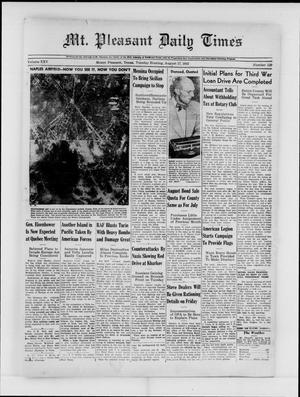 Mt. Pleasant Daily Times (Mount Pleasant, Tex.), Vol. 25, No. 129, Ed. 1 Tuesday, August 17, 1943