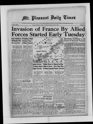 Mt. Pleasant Daily Times (Mount Pleasant, Tex.), Vol. 26, No. 72, Ed. 1 Tuesday, June 6, 1944