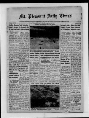 Mt. Pleasant Daily Times (Mount Pleasant, Tex.), Vol. 26, No. 102, Ed. 1 Friday, July 14, 1944