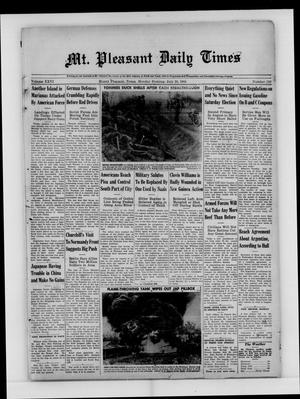Mt. Pleasant Daily Times (Mount Pleasant, Tex.), Vol. 26, No. 110, Ed. 1 Monday, July 24, 1944