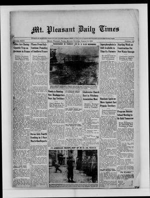 Mt. Pleasant Daily Times (Mount Pleasant, Tex.), Vol. 26, No. 129, Ed. 1 Monday, August 14, 1944