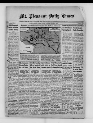 Mt. Pleasant Daily Times (Mount Pleasant, Tex.), Vol. 26, No. 135, Ed. 1 Monday, August 21, 1944