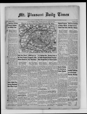 Mt. Pleasant Daily Times (Mount Pleasant, Tex.), Vol. 26, No. 142, Ed. 1 Tuesday, August 29, 1944