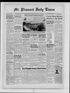 Mt. Pleasant Daily Times (Mount Pleasant, Tex.), Vol. 27, No. 69, Ed. 1 Sunday, June 3, 1945