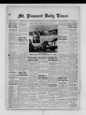 Mt. Pleasant Daily Times (Mount Pleasant, Tex.), Vol. 27, No. 92, Ed. 1 Friday, June 29, 1945
