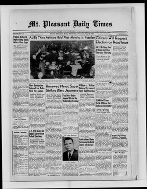 Mt. Pleasant Daily Times (Mount Pleasant, Tex.), Vol. 27, No. 108, Ed. 1 Thursday, July 19, 1945